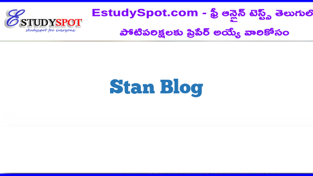 Stan Blog